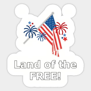 Land of the FREE Sticker